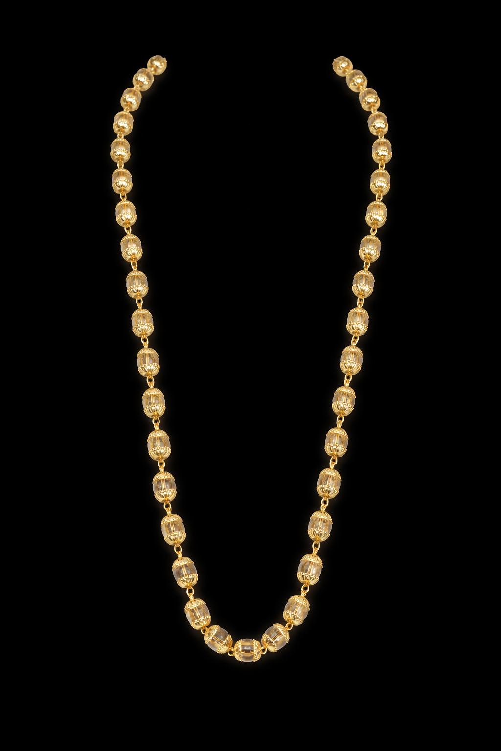 Royal Gold spatika Mala