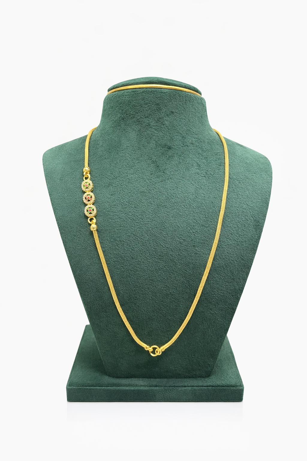 Beautiful one gram thali chain length 24 inches