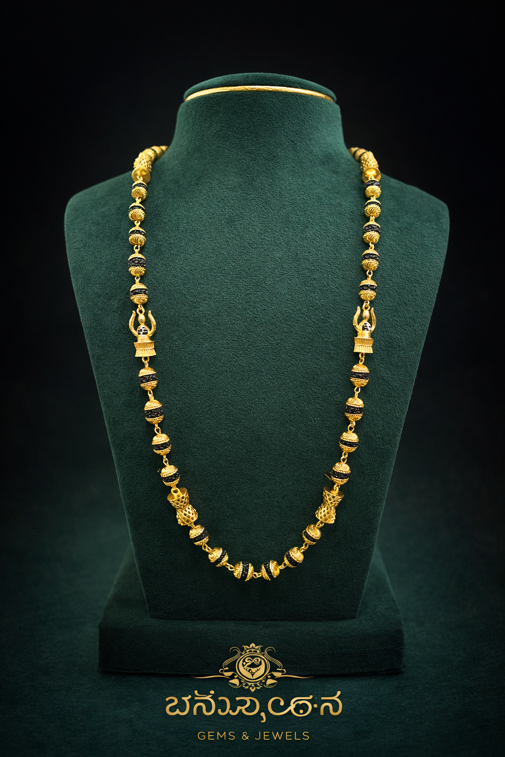 Maharaja Style rudraksha mala 24 inches