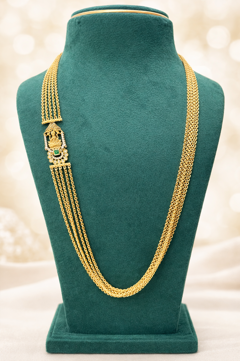 Traditional Lakshmi Gold Look chandraharam