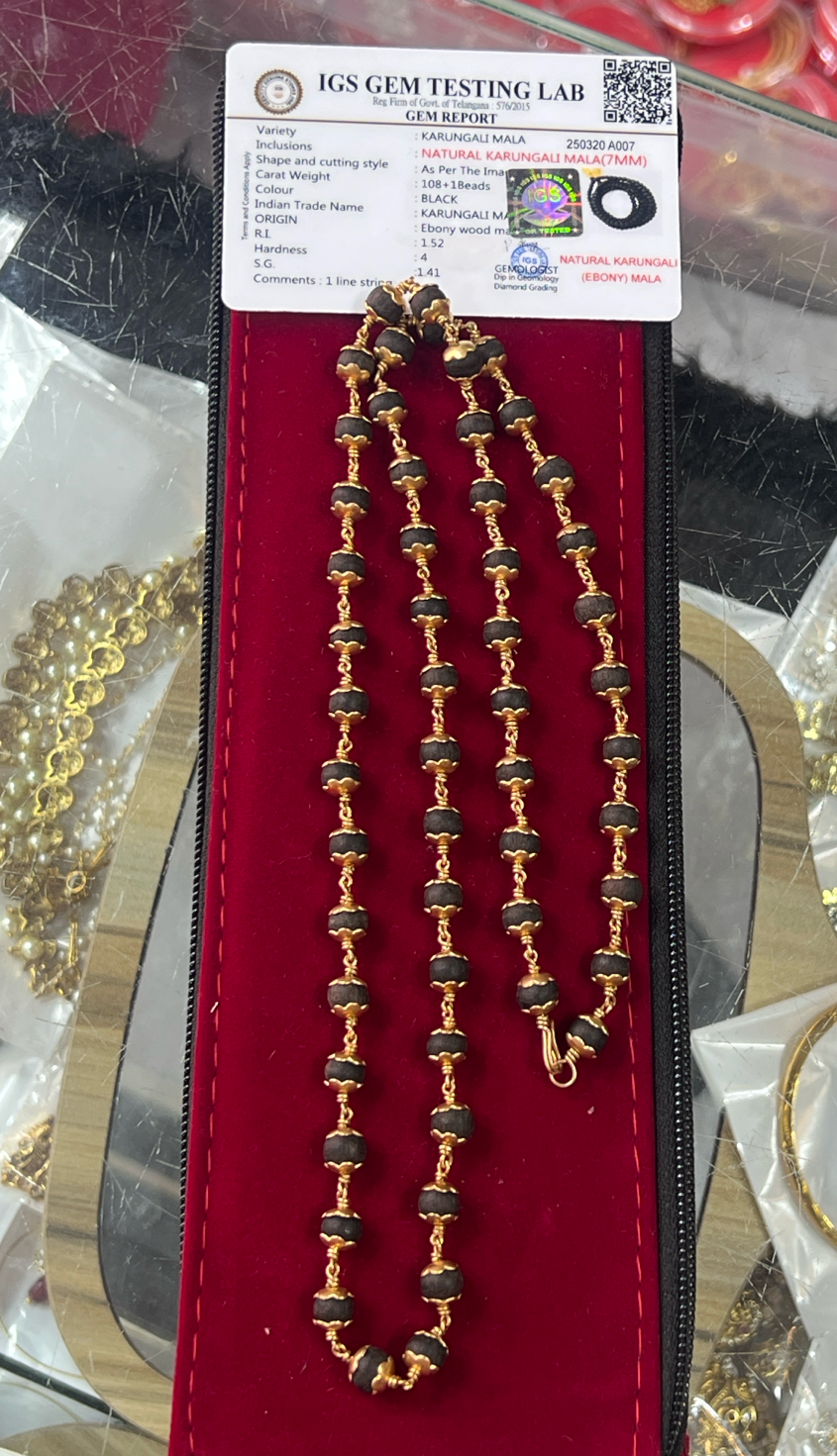 Panchloham karungali Mala ready to shipp