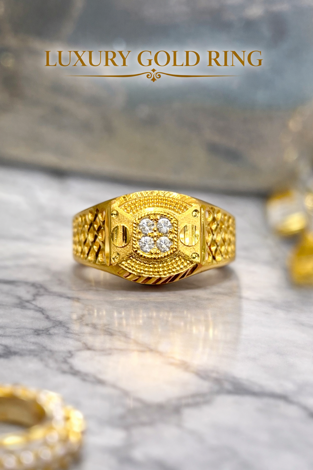 Elite Square Diamond Ring