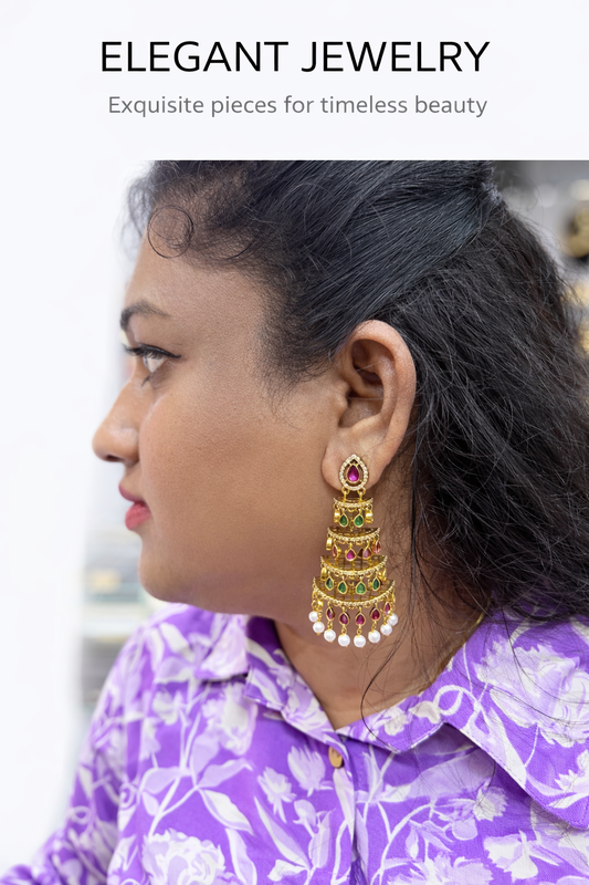 Indo western earrings