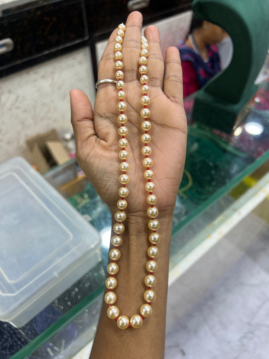 Classic Gold Pearl Chain