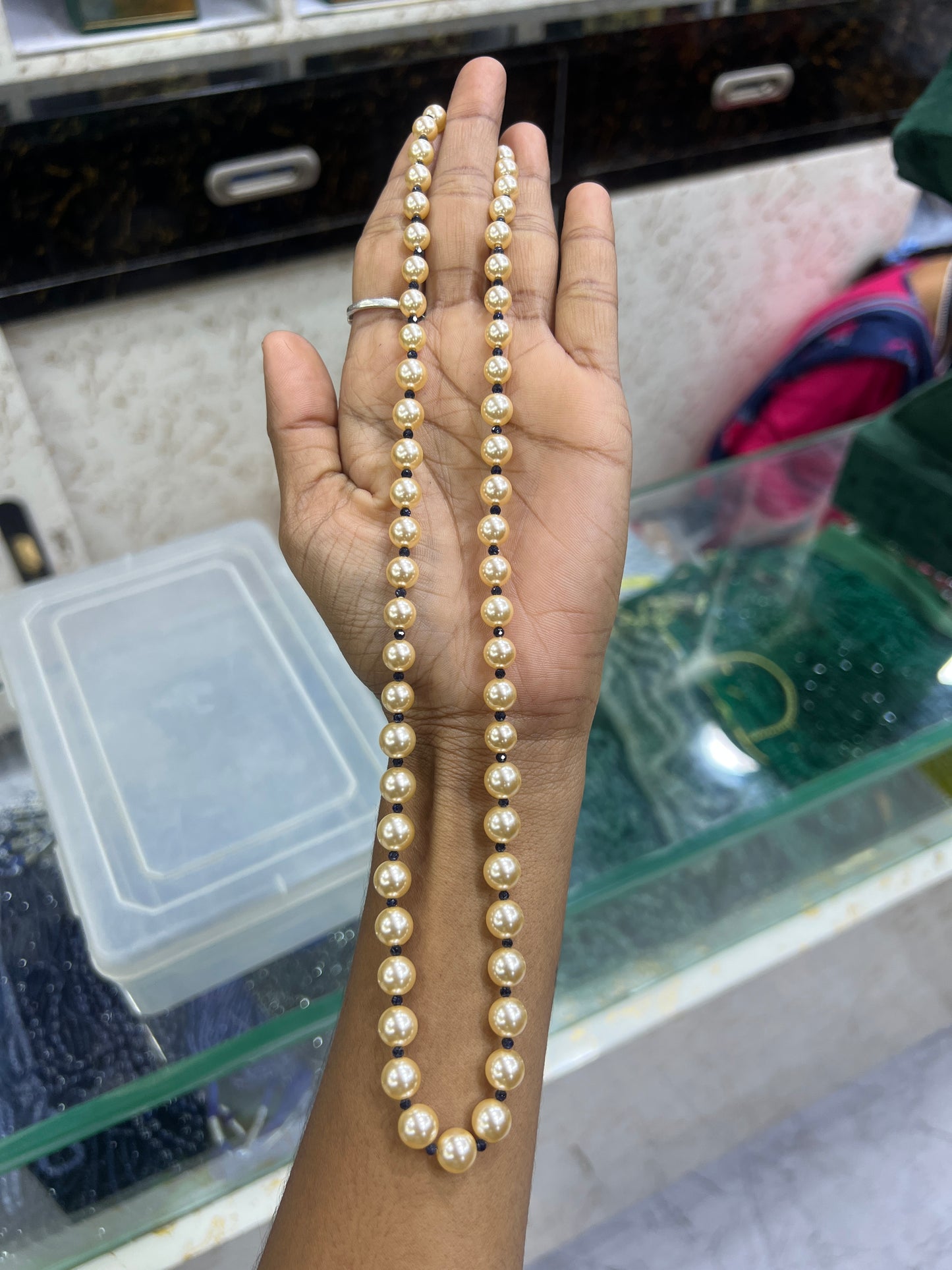 Classic Gold Pearl Chain