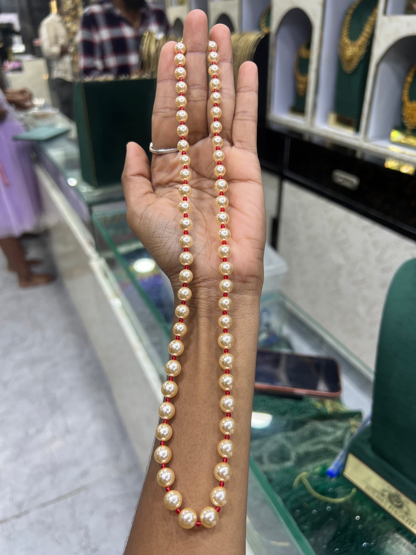 Classic Gold Pearl Chain
