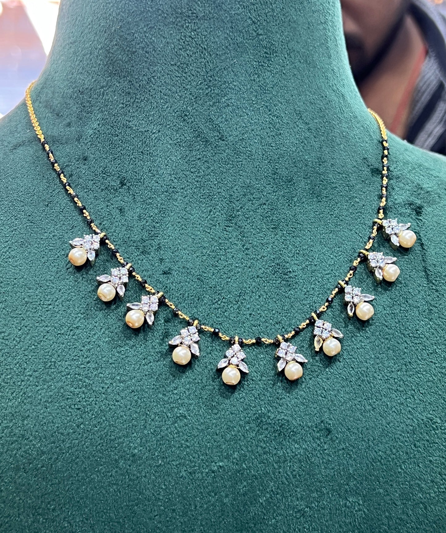 Diamond Pearl Drop Mangalsutra