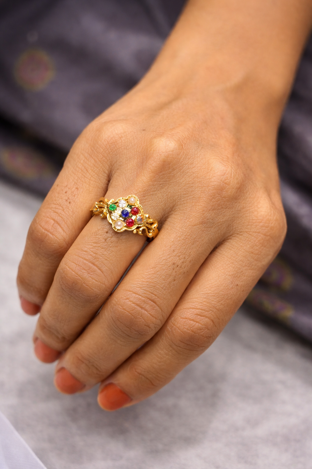 Panchloham navarathan ring