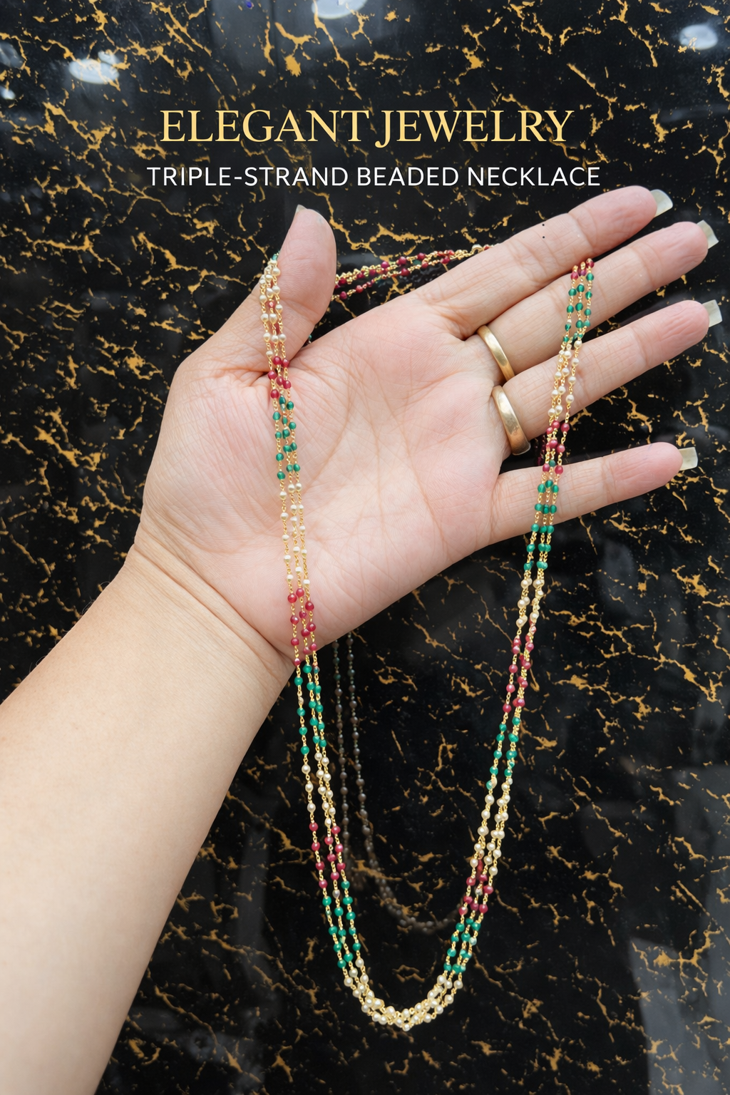 Babupearls signature multi mala