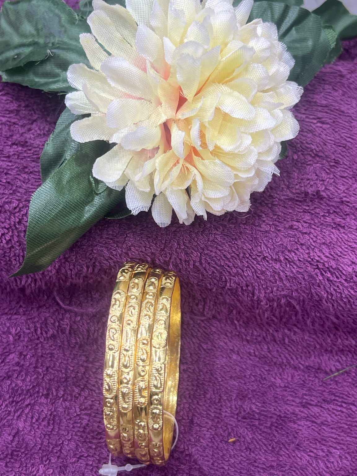 Mango butti bangles(5metal)4bangles