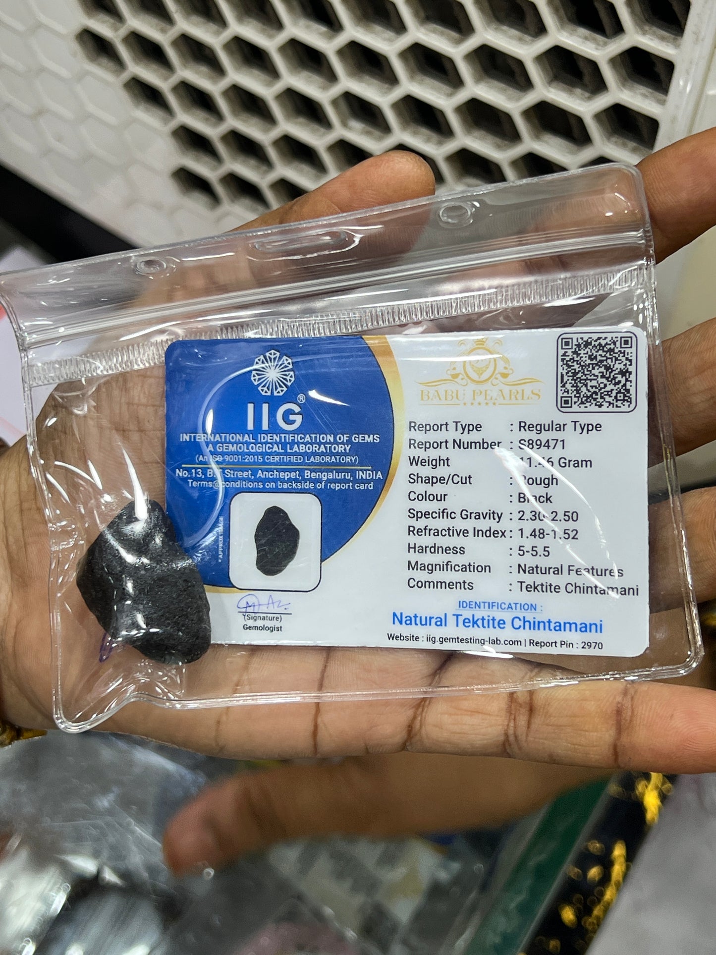 Genuine Chintamani Stone for Positive Energy & Protection