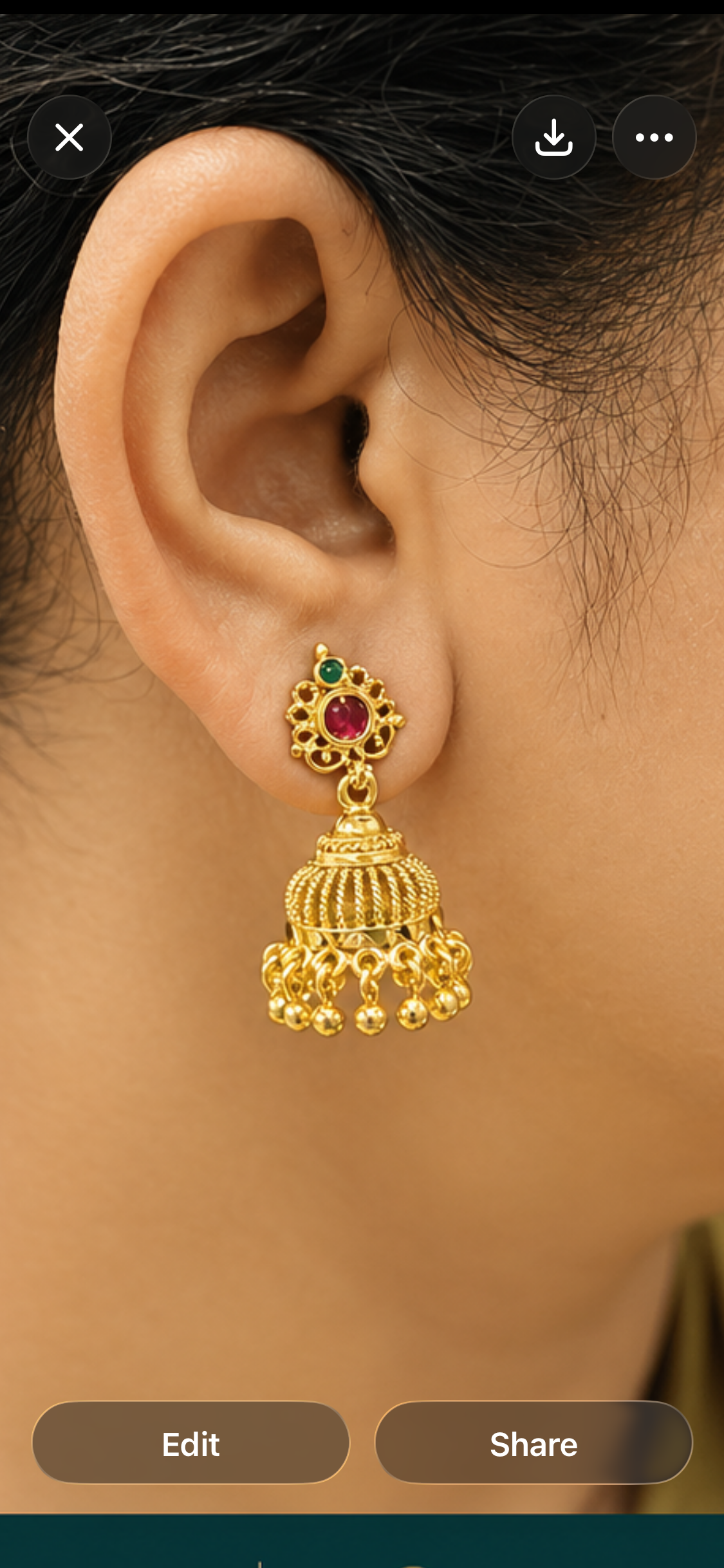 Royal Jhumka Elegance ✨