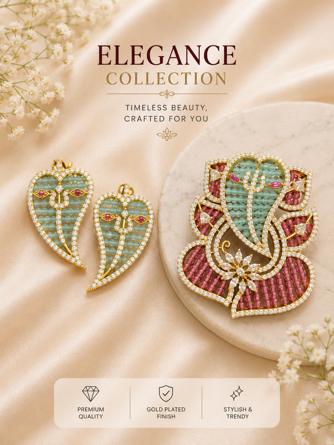 ✨ Elegant Beaded Jewelry Set ✨