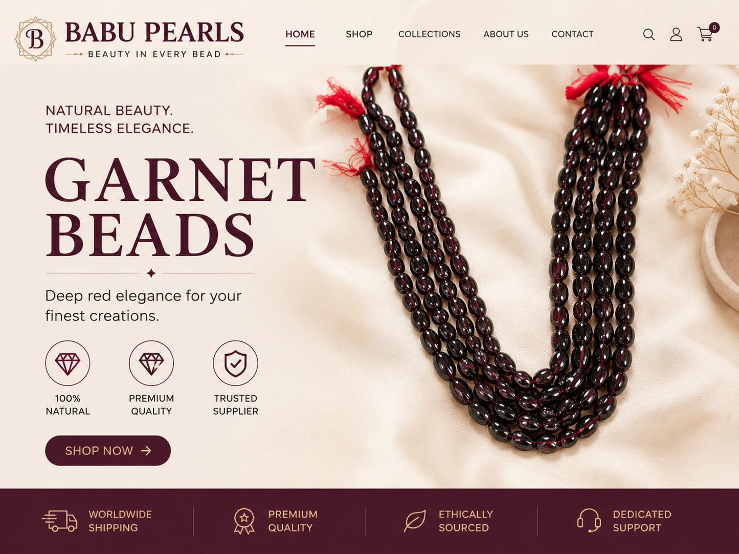 ✨ “Radiate Confidence with the Timeless Charm of Garnet.”