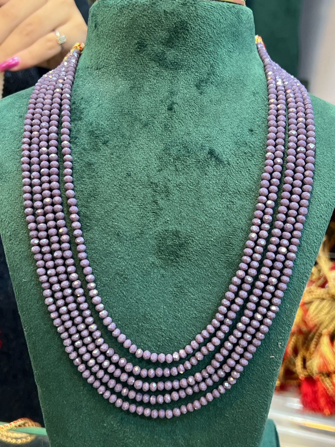 Lavender Crystal Beads