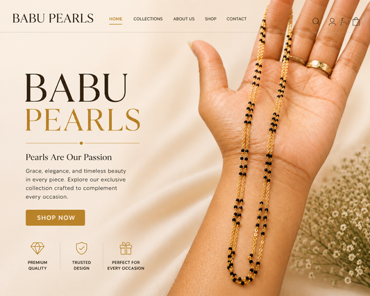 Elegant Black Bead Chain