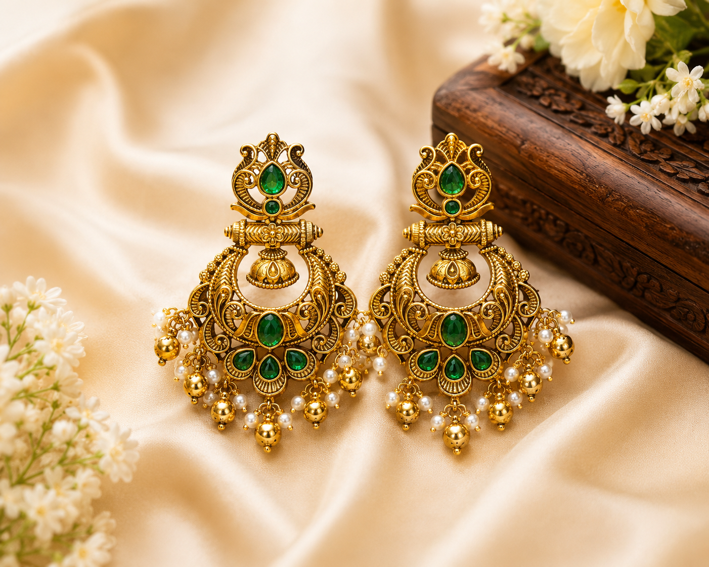 ✨ Emerald Royal Chandbali