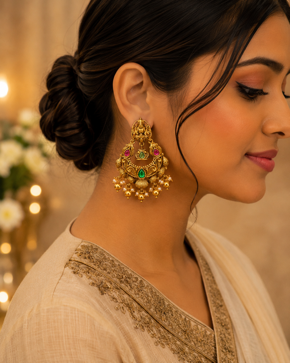 👑 Lakshmi Royal Chandbali