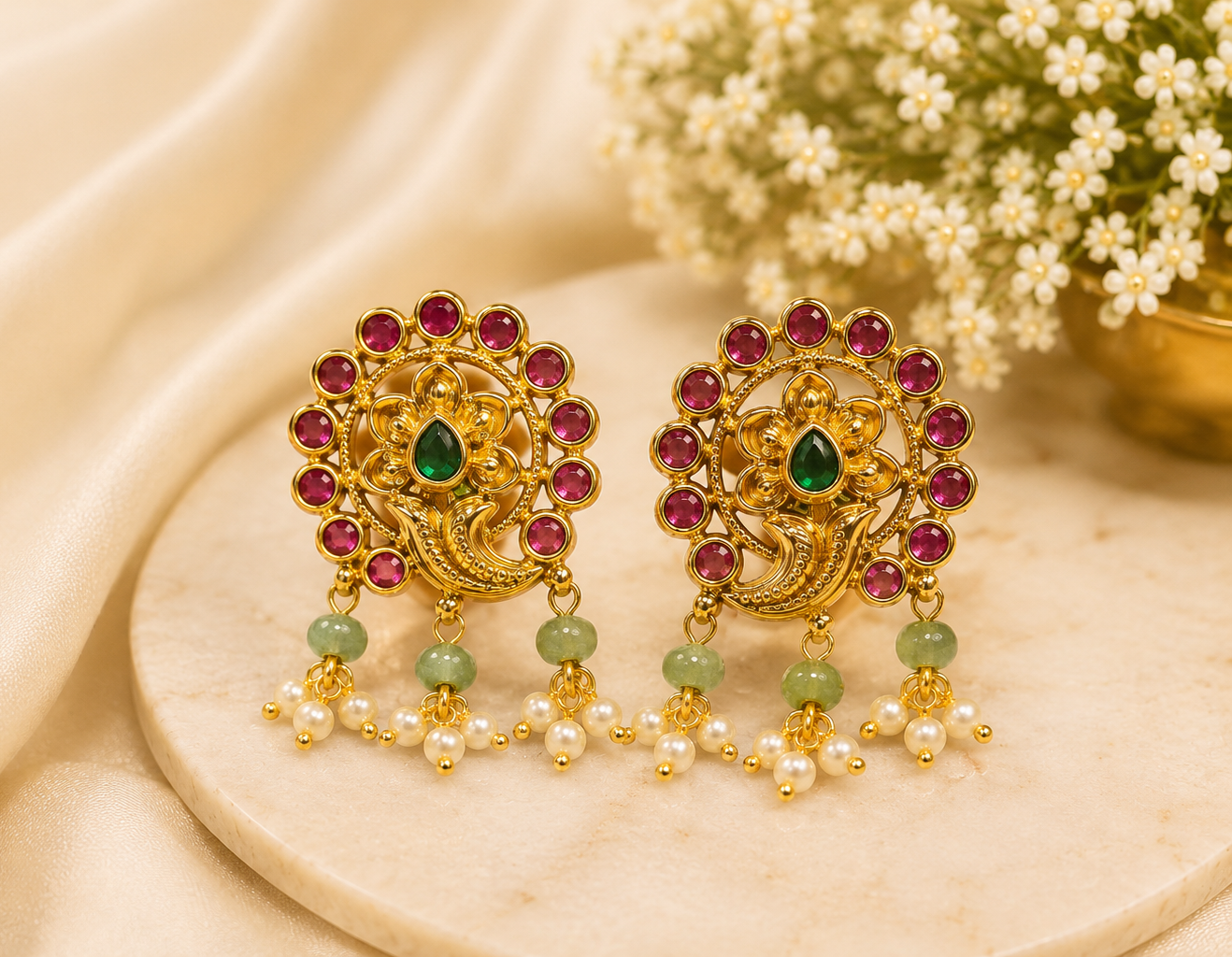 ✨ Royal Bloom Earrings
