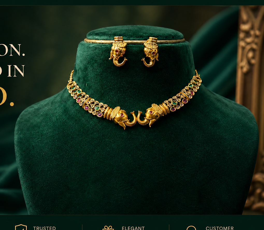 ✨ Royal Gaja Necklace Set