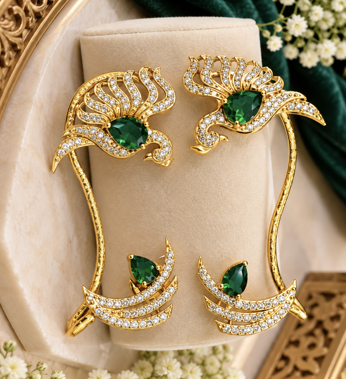 Elegant Gold-Tone Ear Cuffs 🤩🥰