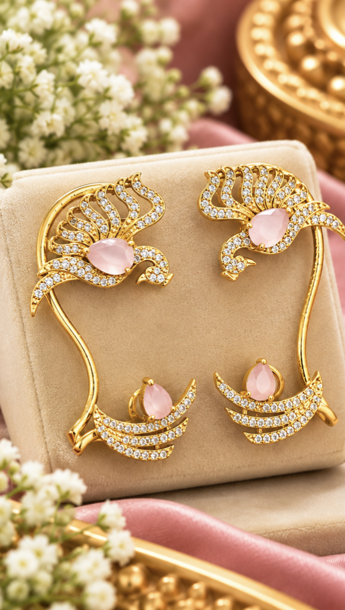 Elegant Gold-Tone Ear Cuffs 🤩🥰
