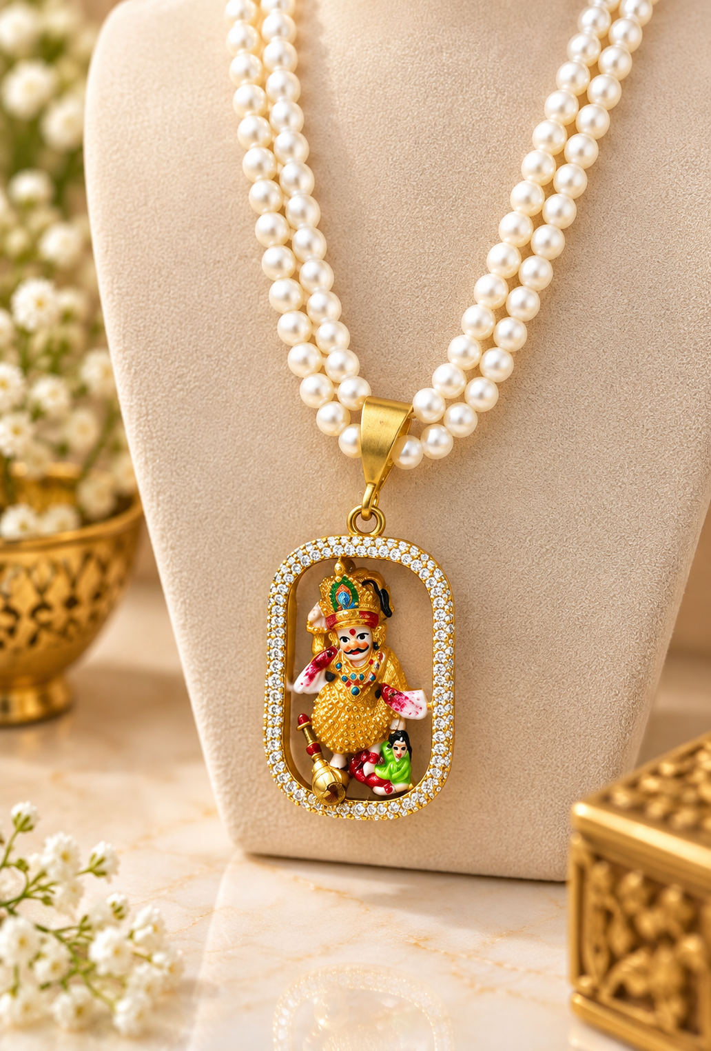 🤩Beautiful anamil hanuman locket 🥰