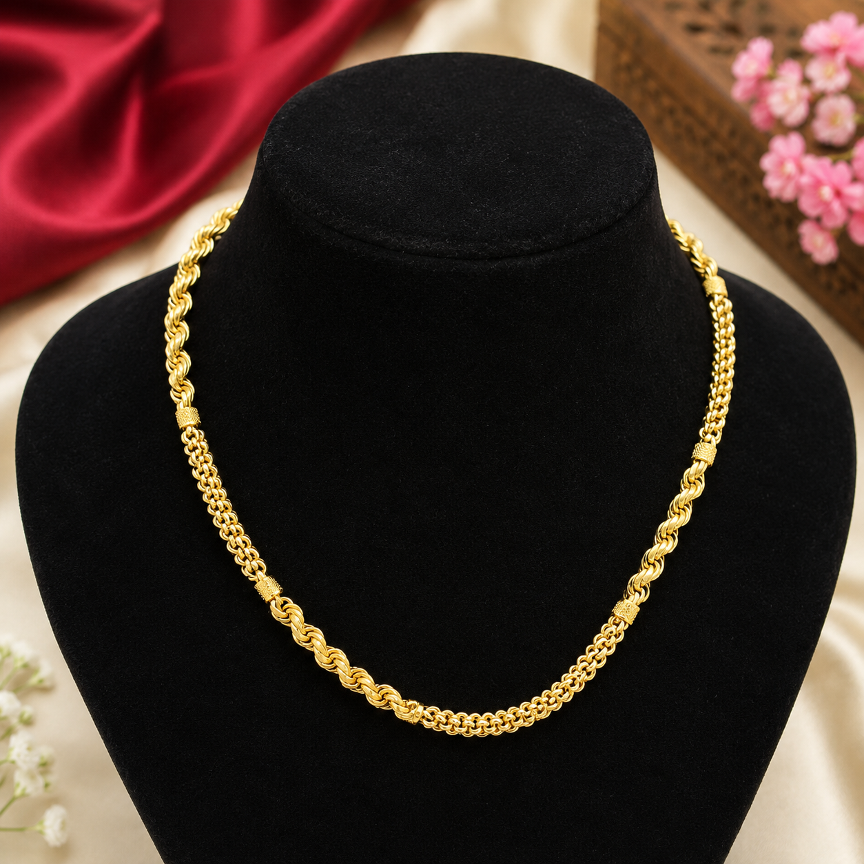 🖤 Simple Yet Royal – Premium Gold Finish Chain✨